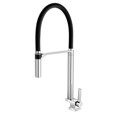 Torneira Para Cozinha De Mesa Bica Alta Chrome/Preto Cód. 00738957 Docol