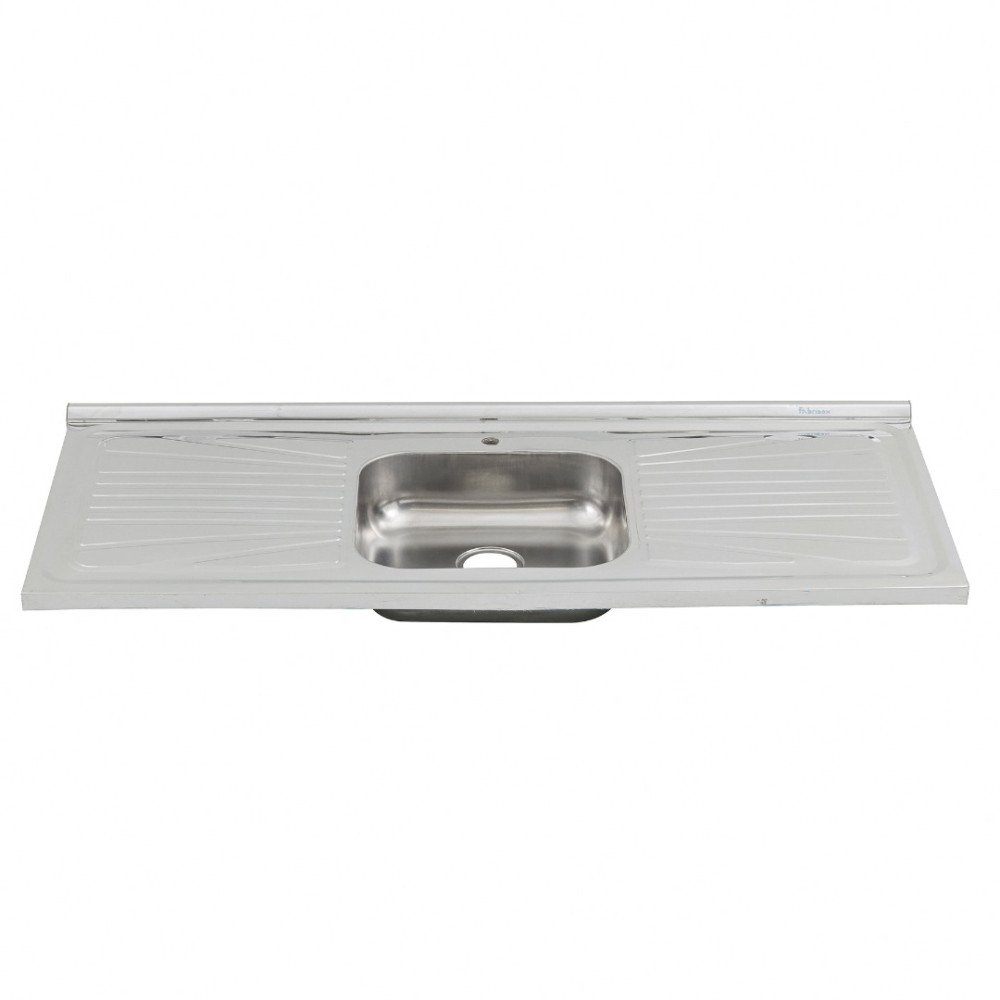 Pia de Cozinha Aço Inox 120cm com Fundo Concretado Fabrinox
