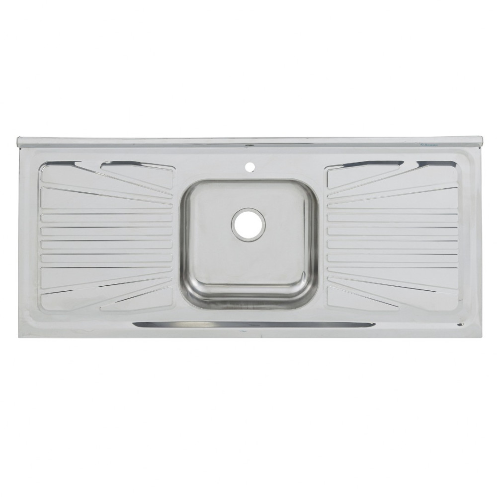 Pia de Cozinha Aço Inox 120cm com Fundo Concretado Fabrinox