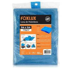 Lona de Polietileno 5x5 Metros Azul Foxlux