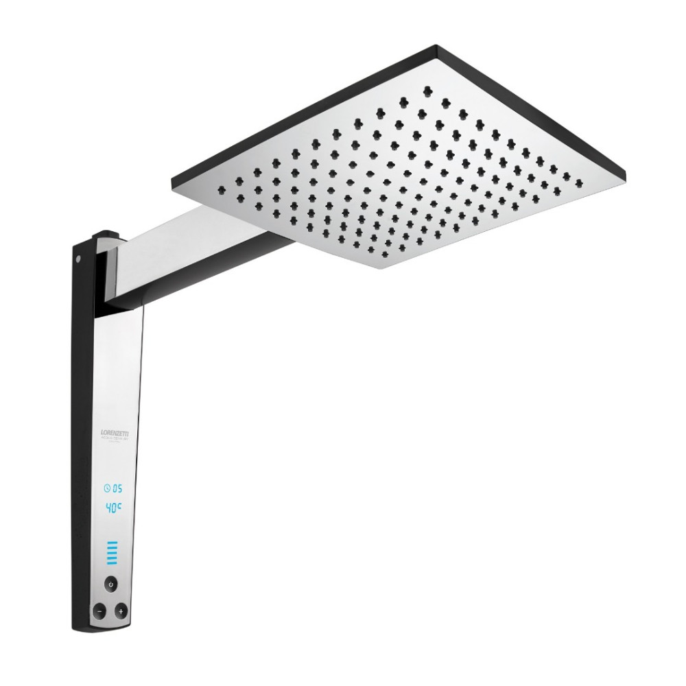 Chuveiro Digital 127V (110V) 5500W Acqua Century Preto e Cromado Lorenzetti