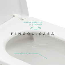 Vaso sanitário Monobloco Ônix pingoo.casa - Branco
