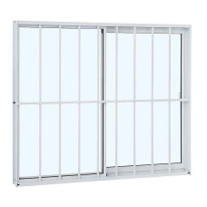 Janela de Correr Alumifit Branco 100x120 2 Folhas 7811602-1 Sasazaki